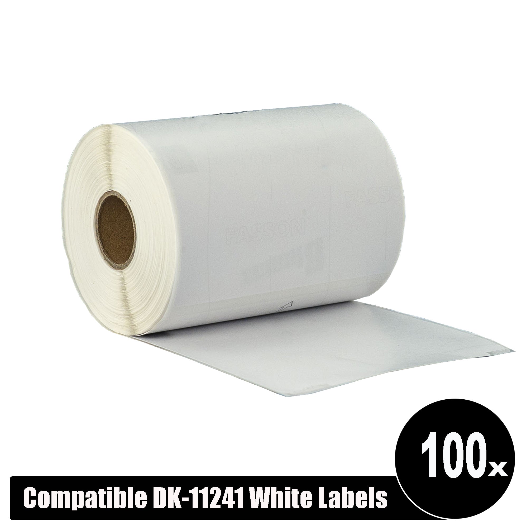 100 Roll Compatible Large Shipping White Refill labels for Brother DK-11241 102mm x 152mm 200L