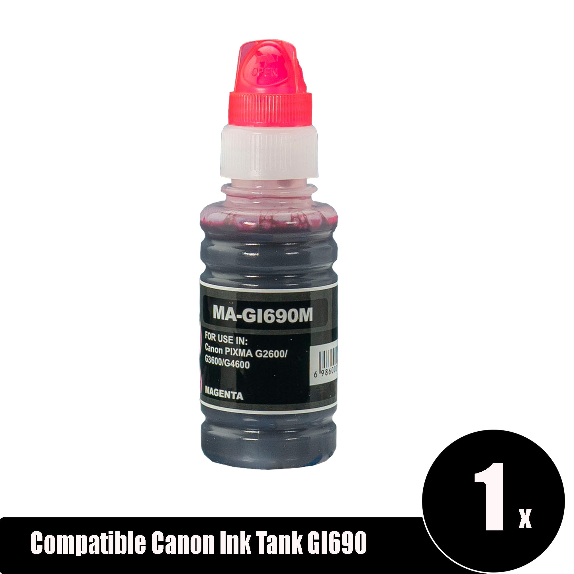 Compatible Canon GI690 Magenta Ink Tank