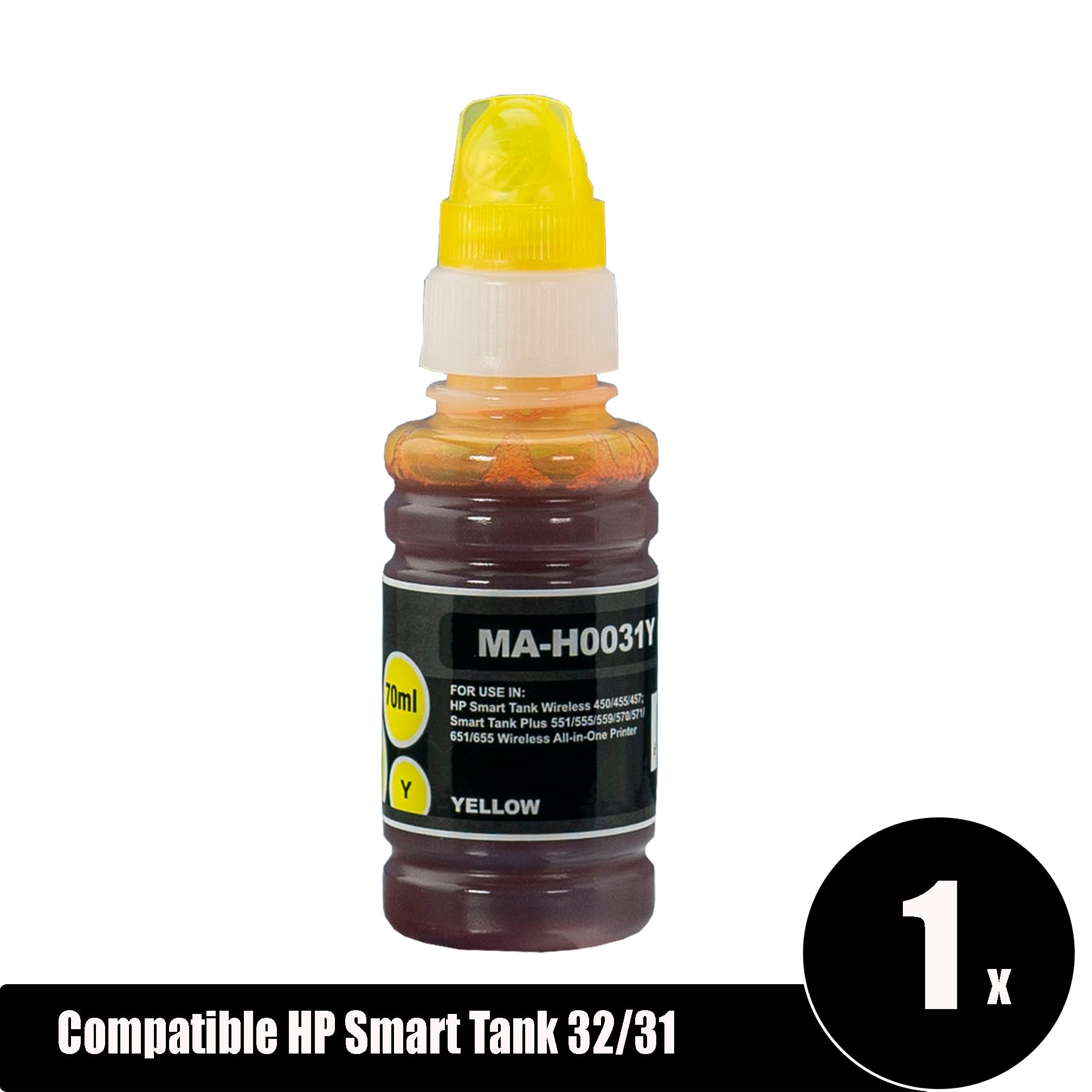 Compatible HP 31 Smart Tank Yellow Ink