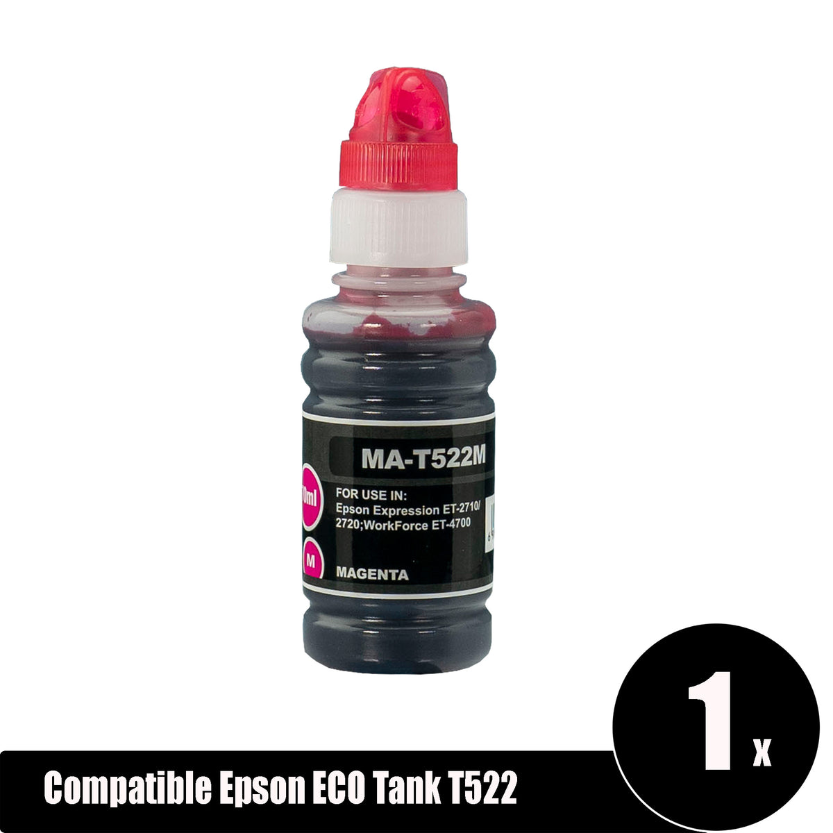 Compatible Epson ECO Tank T522 Magenta Ink