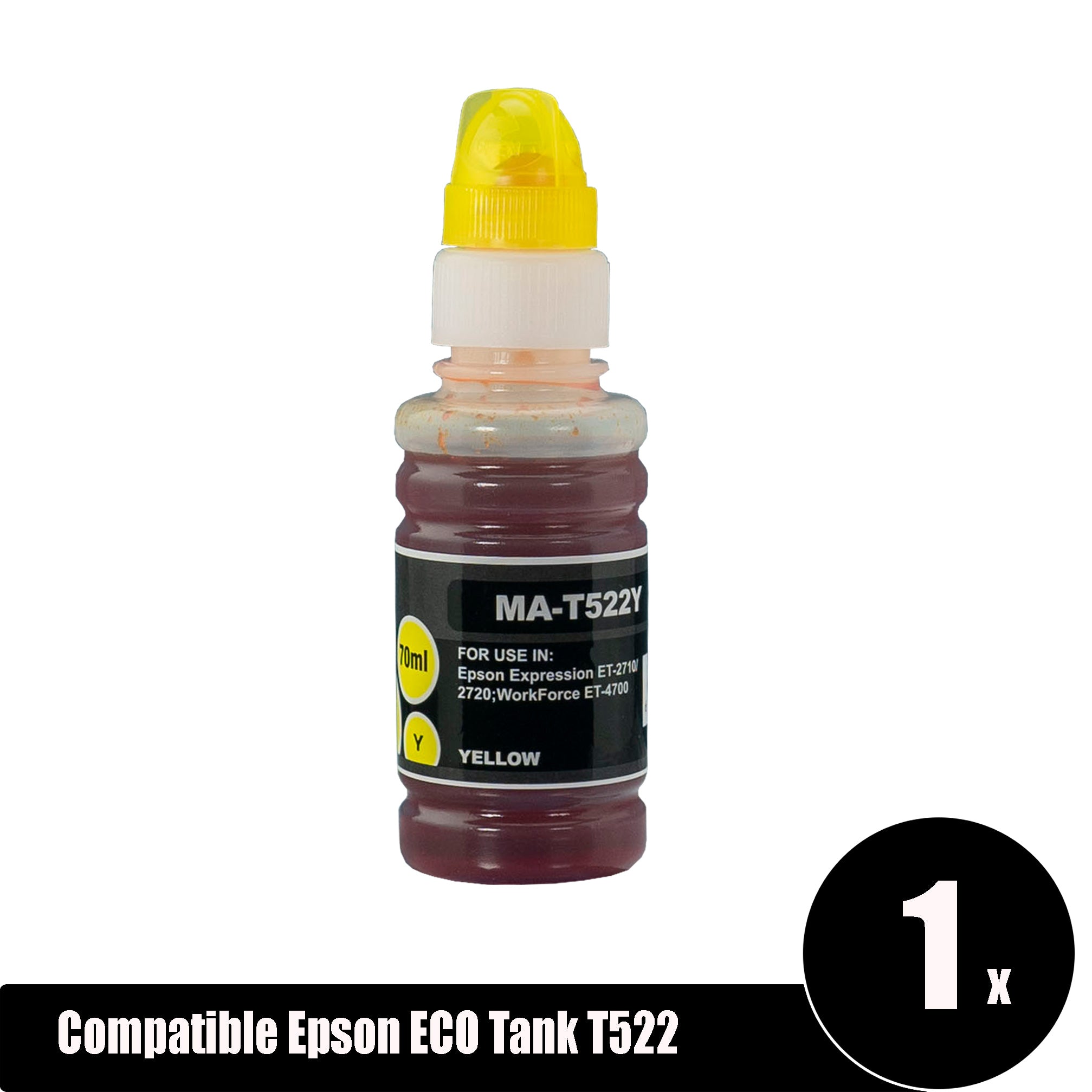 Compatible Epson ECO Tank T522 Yellow Ink