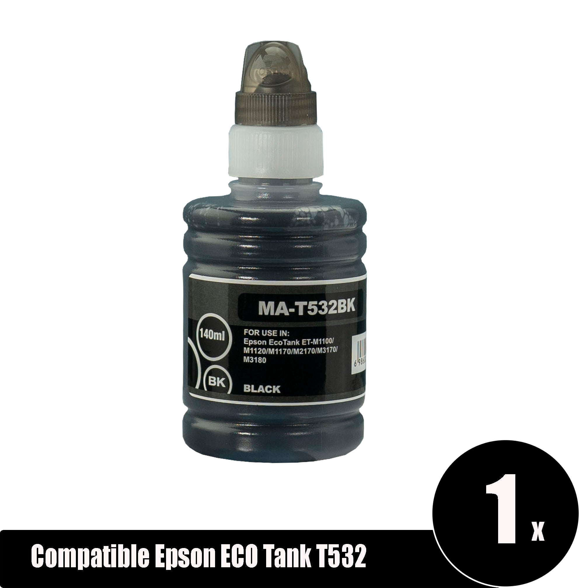 Compatible Epson ECO Tank T532 Black Ink