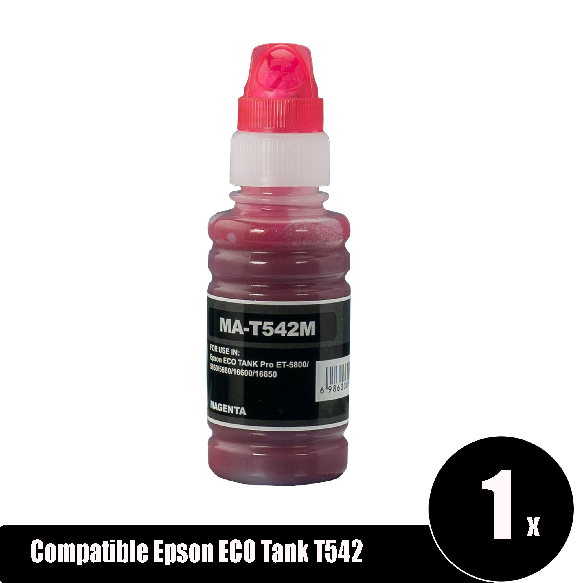 Compatible Epson ECO Tank T542 Magenta Ink