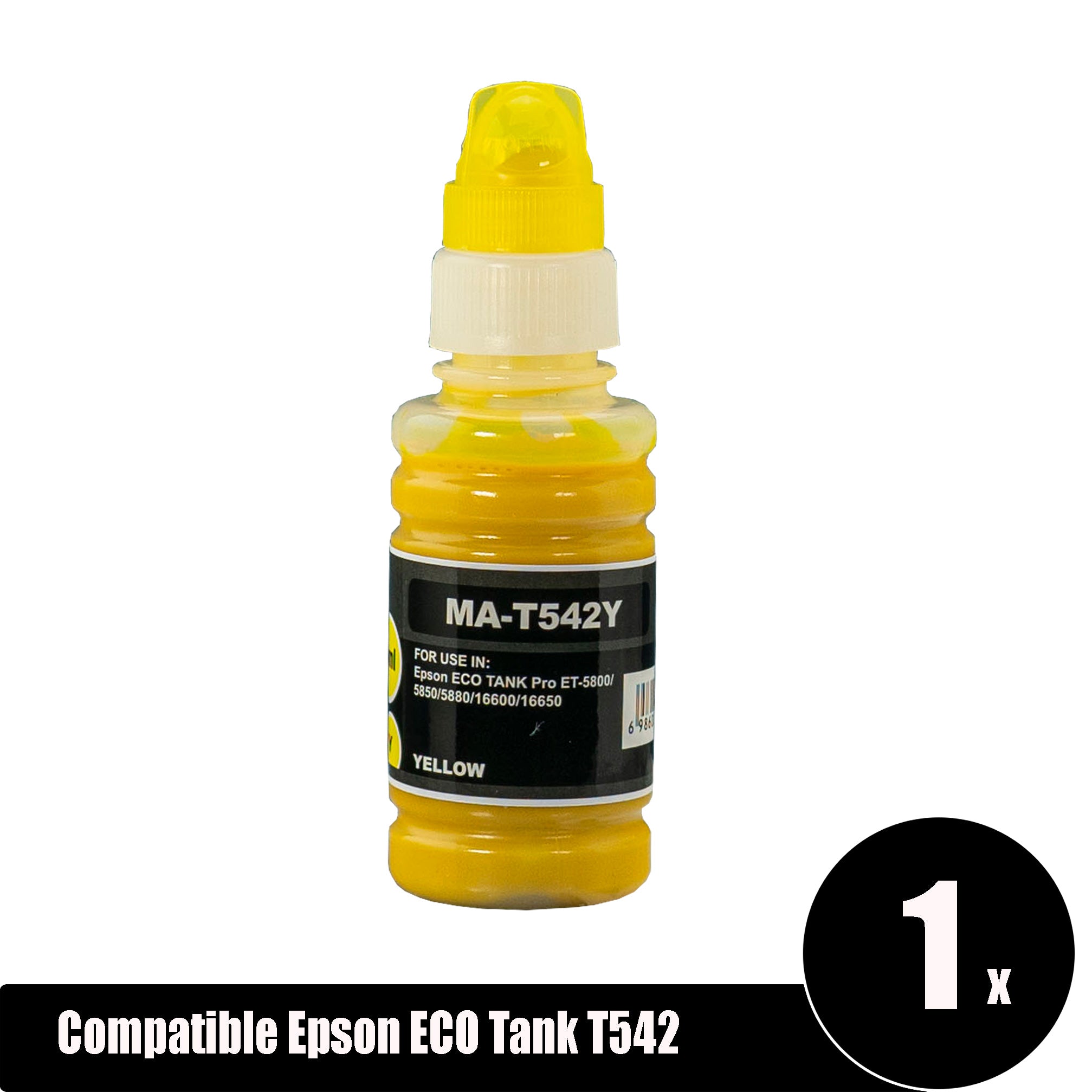 Compatible Epson ECO Tank T542 Yellow Ink