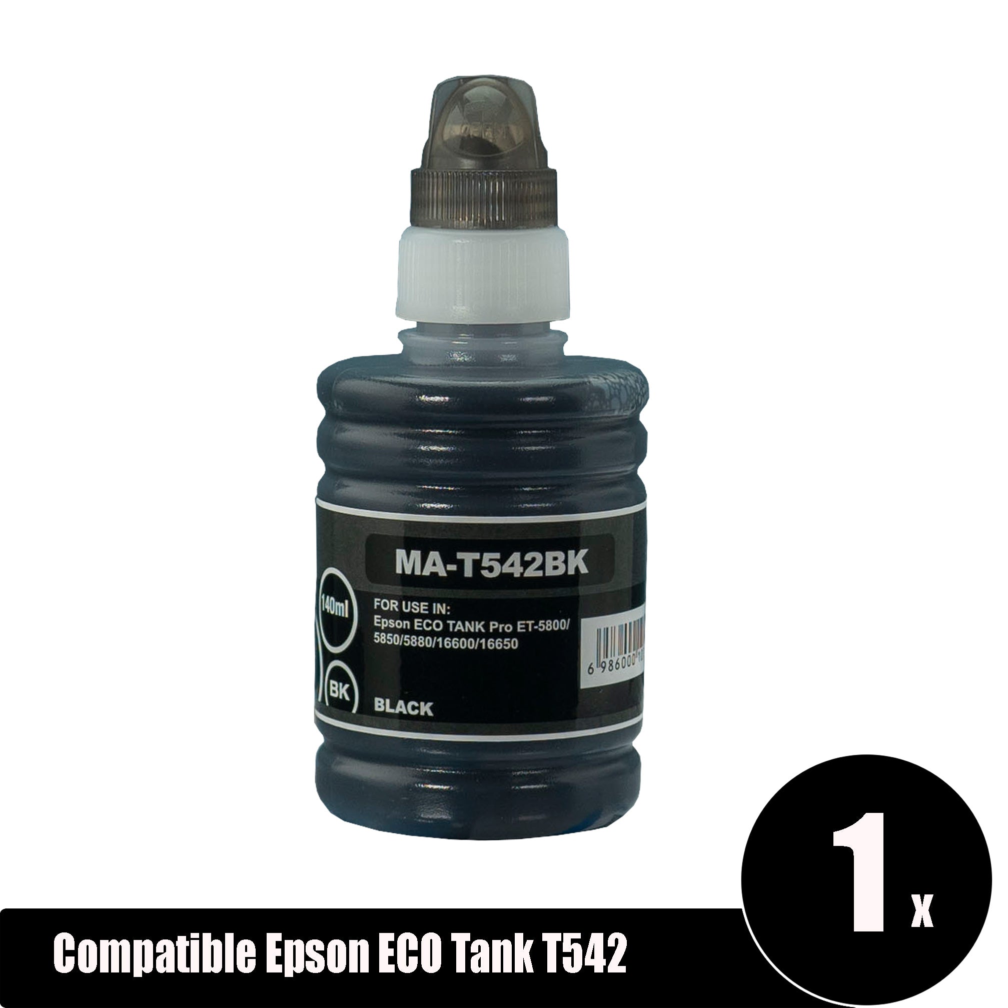 Compatible Epson ECO Tank T542 Black Ink