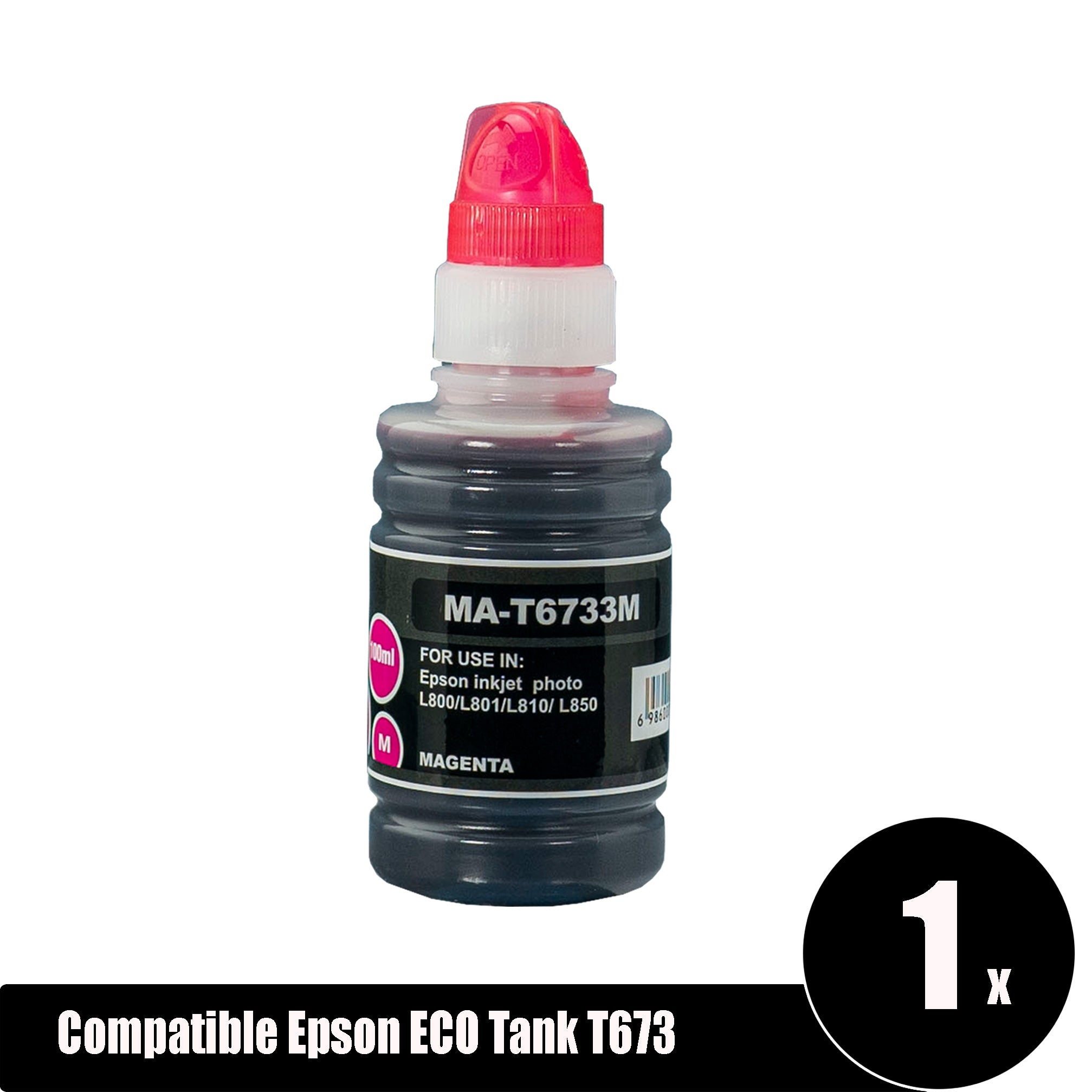 Compatible Epson ECO Tank T673 Magenta Ink