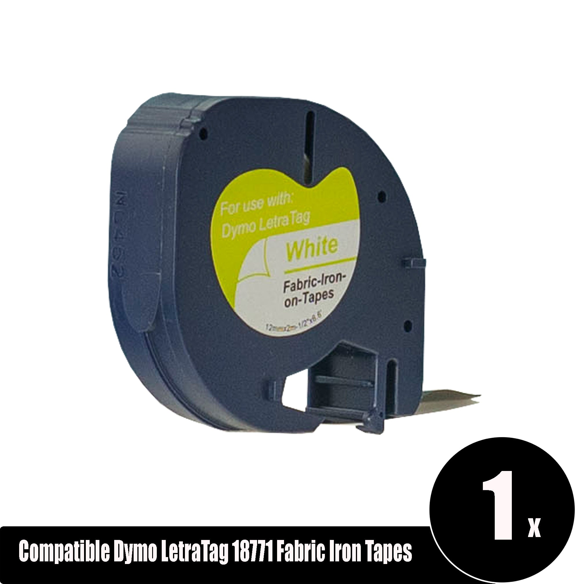 Compatible Dymo LetraTag 18771 Iron on Fabric Label Tapes