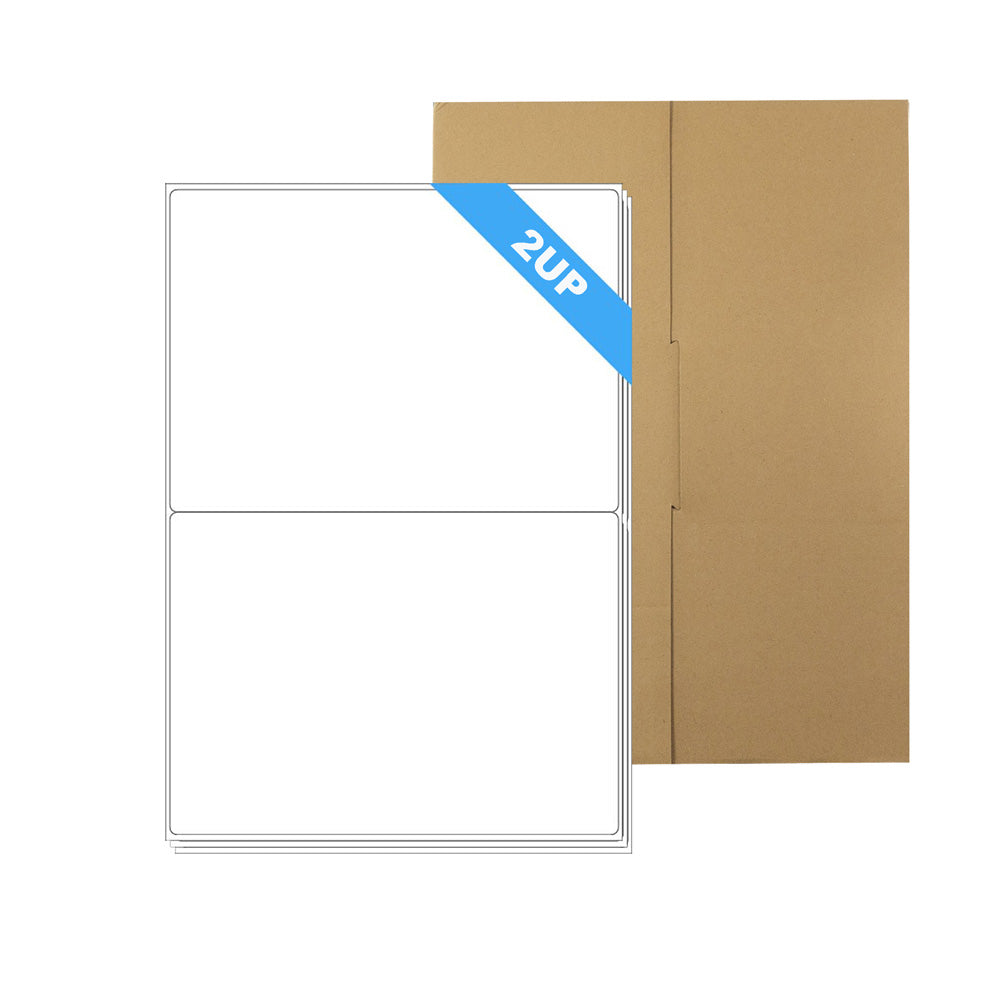A4 Format 2UP Rectangle Labels self Adhensive Mailing Sticker Laser ...