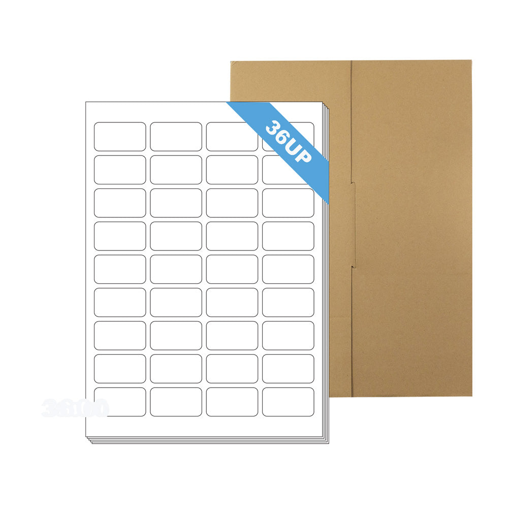 A4 Format Rectangle Labels 45.7 x 25.4mm 36 Labels Per Sheet-1000 Sheets
