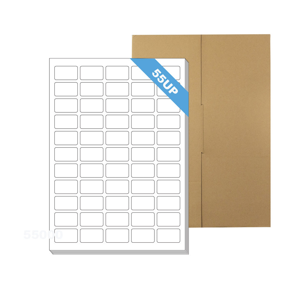 A4 Format Rectangle Labels 35.6 x 21.17mm 55 Labels Per Sheet-2000 Sheets