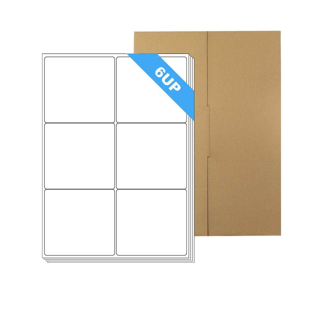 A4 Format Rectangle Labels 99.1 x 93.1mm 6 Labels Per Sheet-100 Sheets