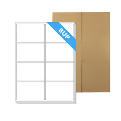 A4 Format Rectangle Labels 99.1 x 67.7mm 8 Labels Per Sheet-1000 Sheets