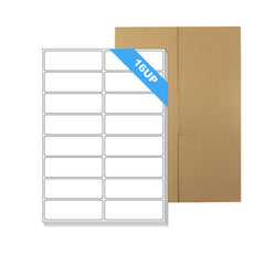 A4 Format Rectangle Labels 99.1 x 34mm 16 Labels Per Sheet-200 Sheets