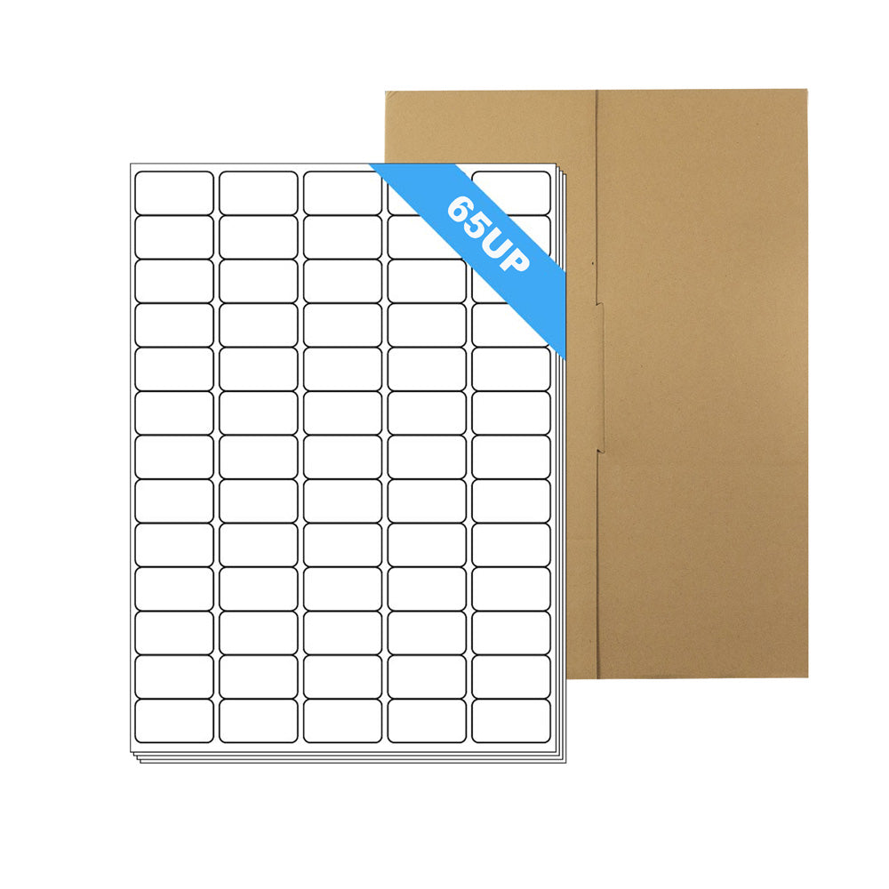 A4 Format Rectangle Labels 38.1 x 21.2mm 65 Labels Per Sheet-500 Sheets