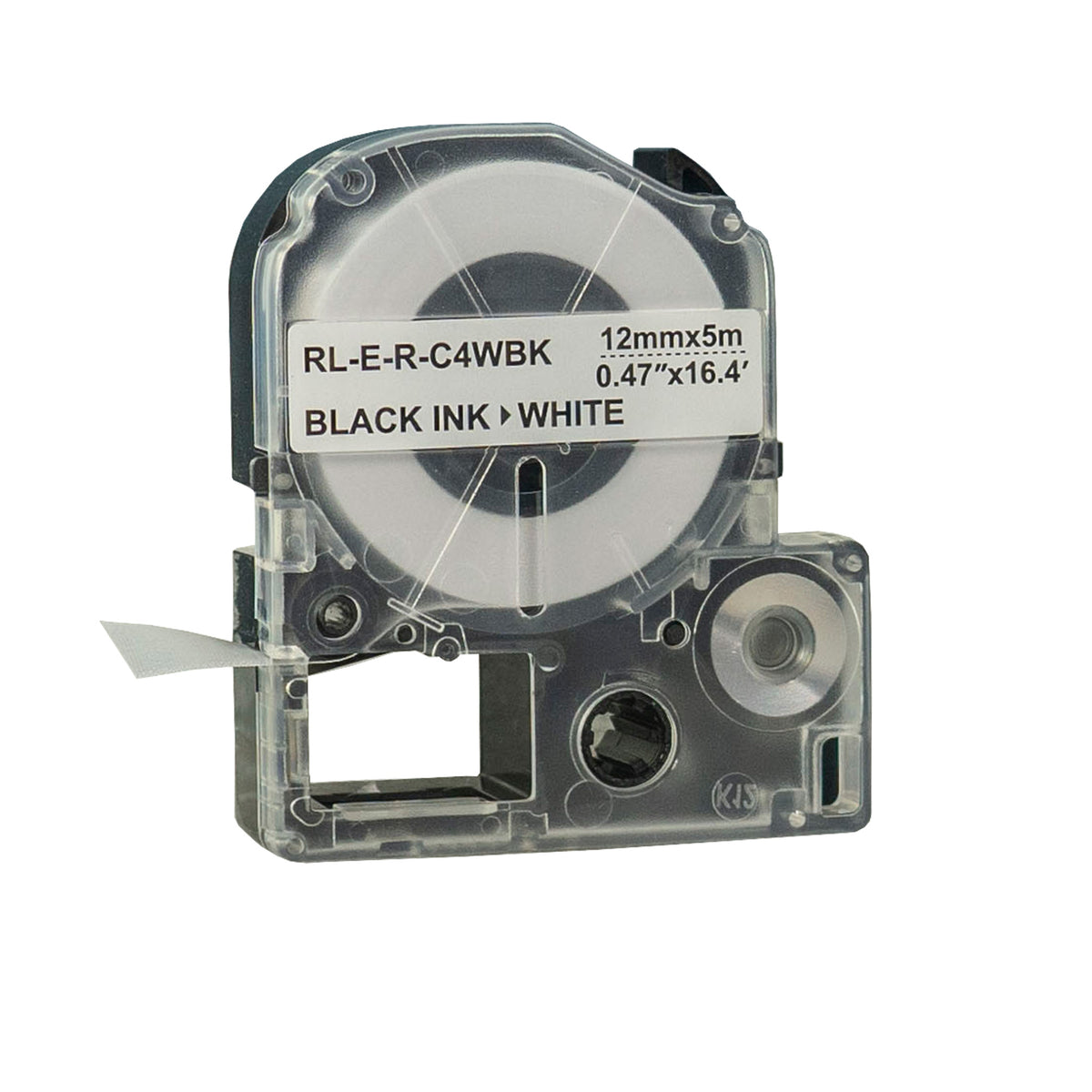 Compatible Epson C4WBK Silk Label Tapes Black on White 12mm x 5m