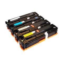 4x Compatible HP CE320A, CE321A, CE322A, CE323A ( 128A ) Toner Cartridges (BK+C+M+Y)