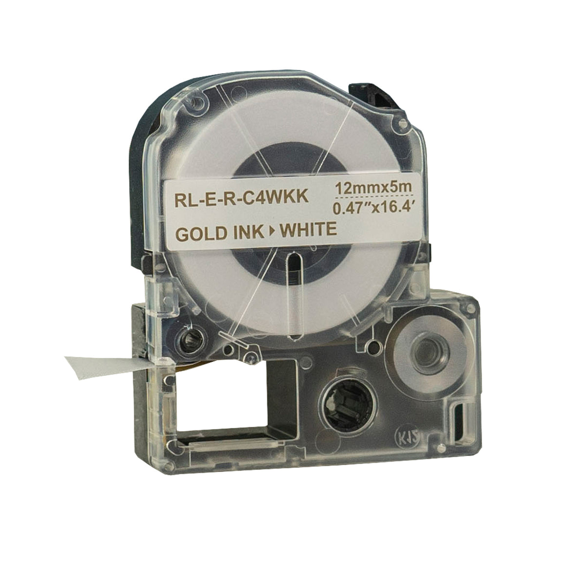 Compatible Epson C4WKK Silk Label Tapes Gold on White 12mm x 5m