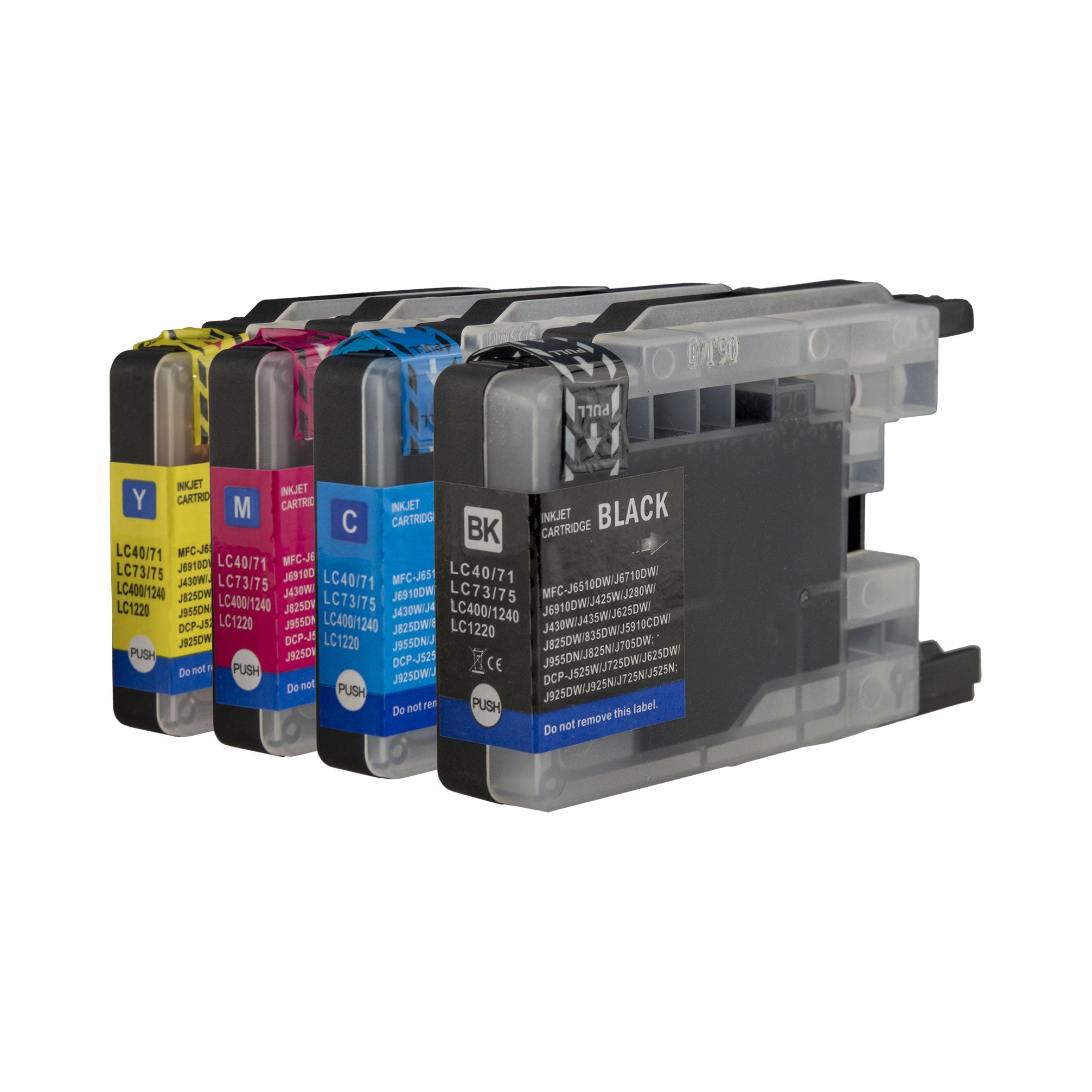 4x Compatible Brother LC-73 (BK+C+M+Y) Ink Cartridges