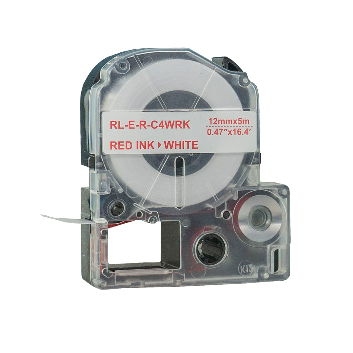 Compatible Epson C4WRK Silk Label Tapes Red on White 12mm x 5m