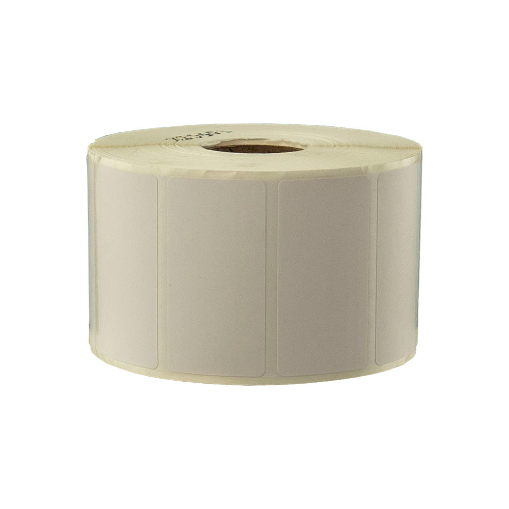 51mm x 26mm Direct Thermal Permanent Label, 1500 Labels Per Roll, 25mm Core, Perforated.