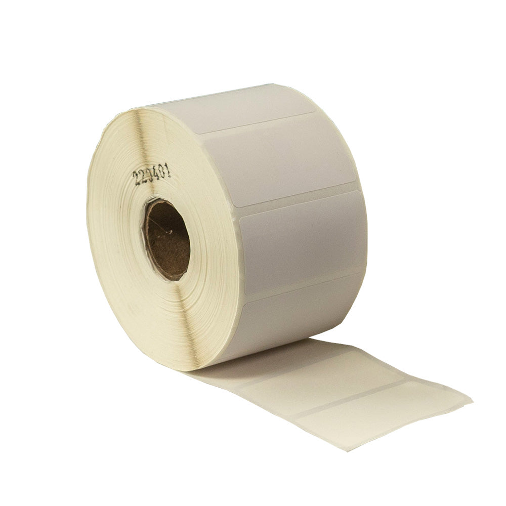 51mm x 26mm Direct Thermal Permanent Label, 1500 Labels Per Roll, 25mm Core, Perforated.